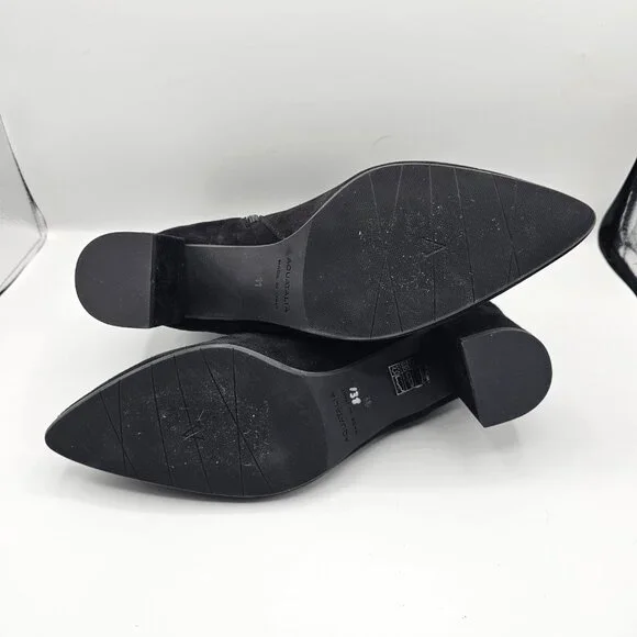 NWOB - Aquatalia Kaylani Black Suede Pointed Toe Ankle Booties – Size 11 - Picture 6 of 9